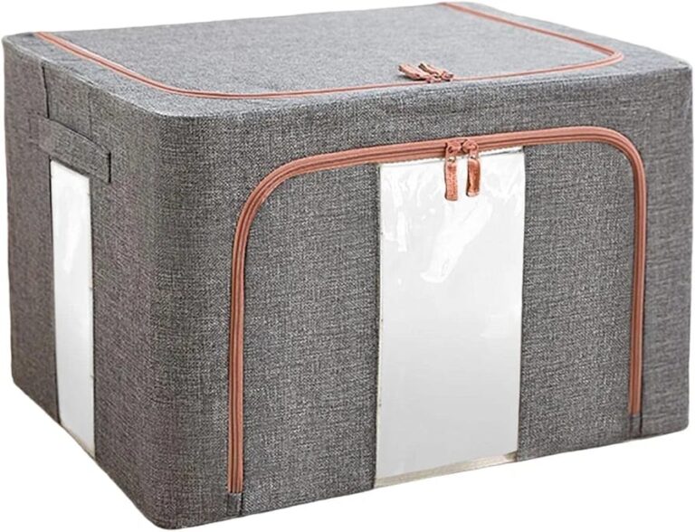 Caja de Almacenamiento Plegable de Yute Resistente para Organización del Hogar