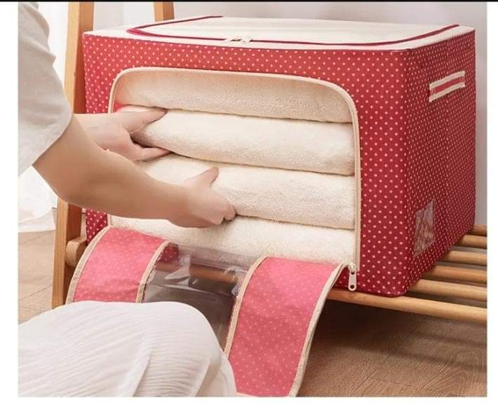 Caja Organizadora de Ropa Plegable con Doble Ventana