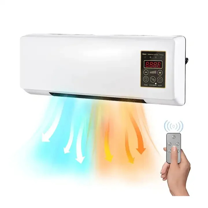 Calefactor de Pared 2 en 1 Frío/Calor con Control Remoto y Temporizador