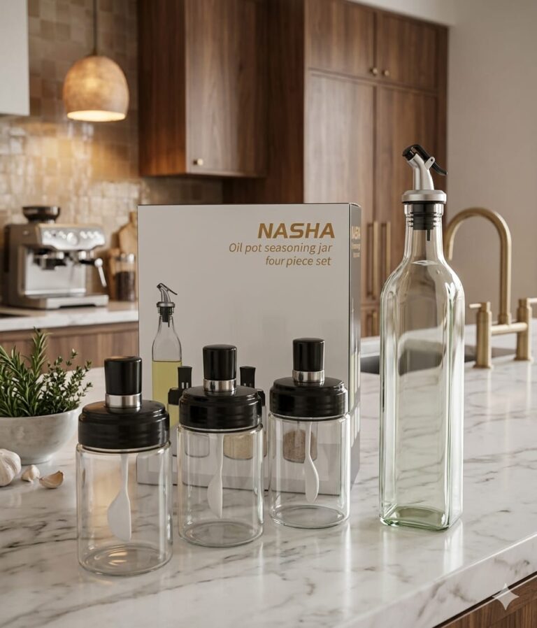 Set Condimentero Organizador de Cocina Nasha 4 Piezas