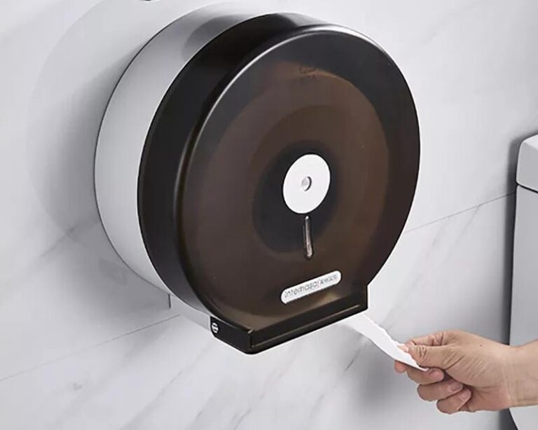 Dispensador de Papel Higiénico de Pared con Tapa Protectora
