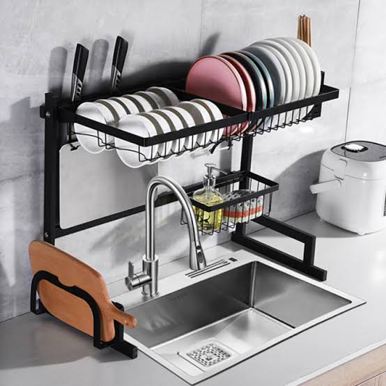 Escurridor de Platos de 85 cm en Acero Inoxidable