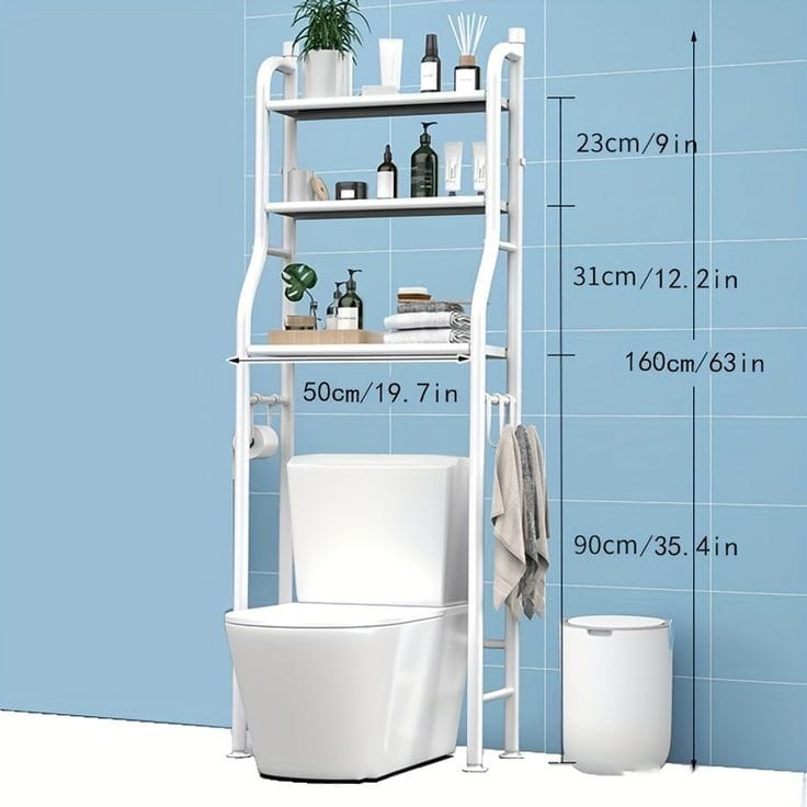 Estante Organizador para Baño sobre Inodoro de Metal de Alta Calidad
