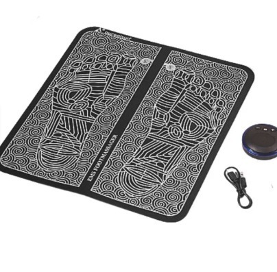 Masajeador de Pies en Tapete Plegable Recargable con 19 Niveles y 8 Modos de Masaje