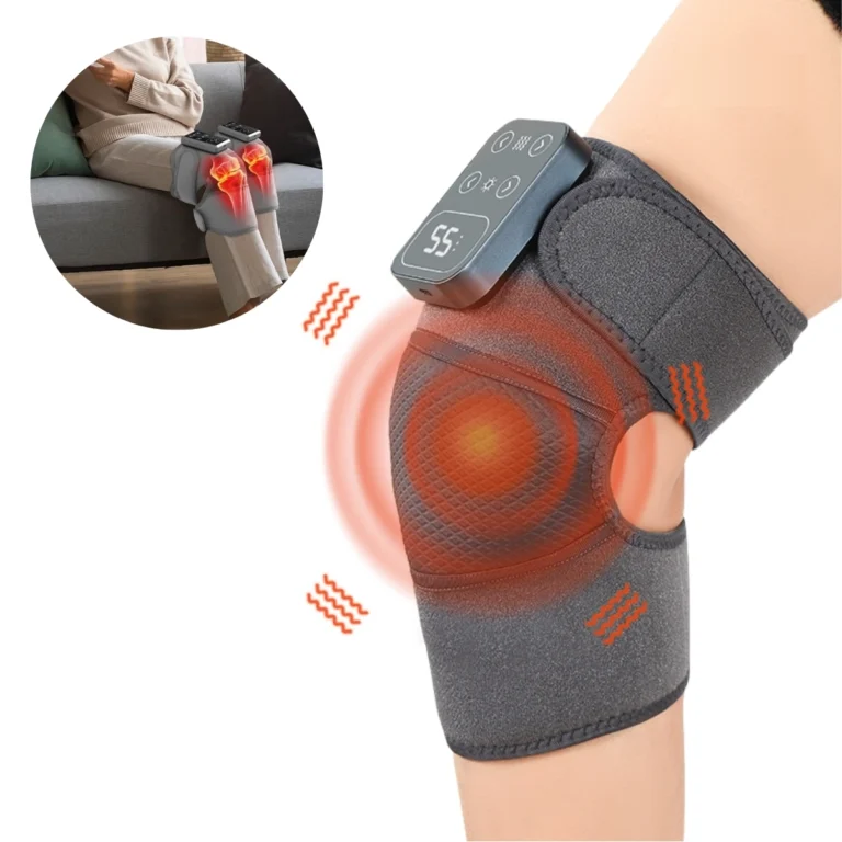 Masajeador de Rodilla con Calor Terapéutico Recargable para Piernas y Articulaciones