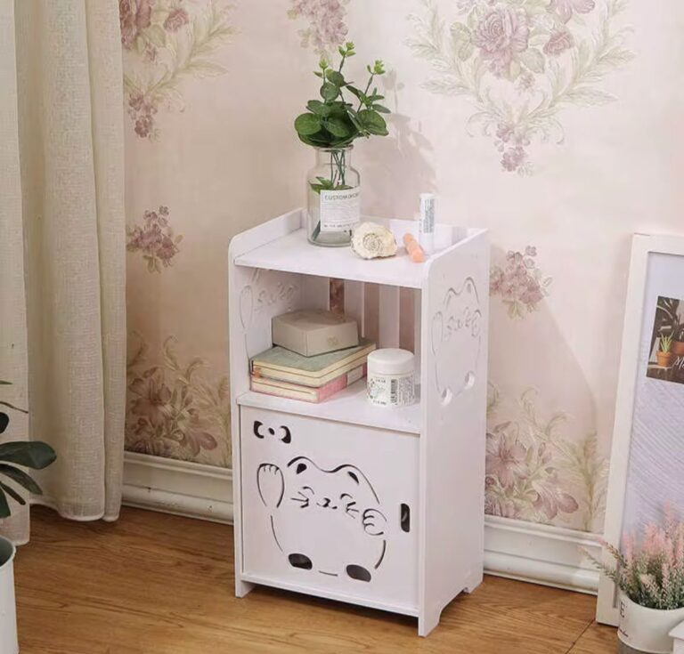 Organizador Decorativo en MDF Diseño Gatito con Estantes Multifuncionales