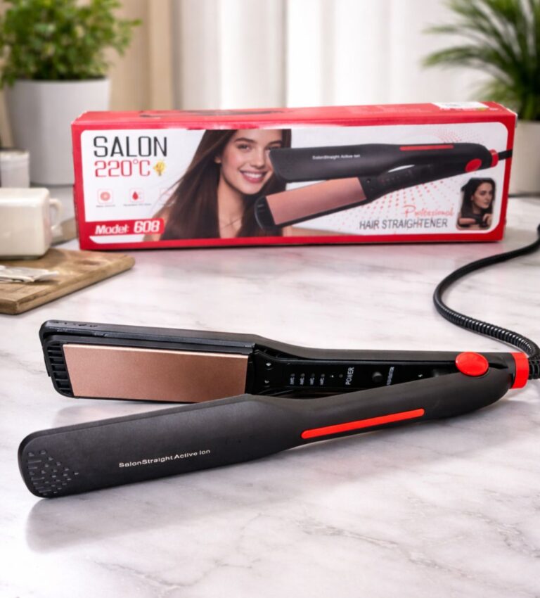 Plancha de Cabello Profesional de Cerámica con Tecnología Iónica y Temperatura 220°C