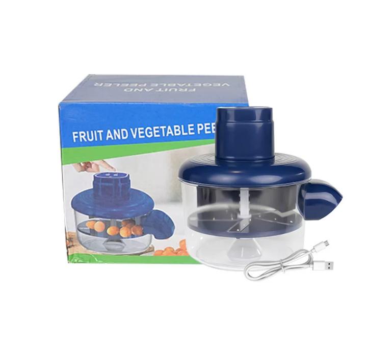 Pelador Automático de Frutas y Verduras Recargable USB con Cuchillas de Acero