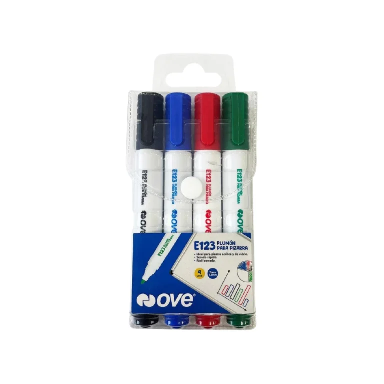 Plumón Ove Pizarra 123 x4