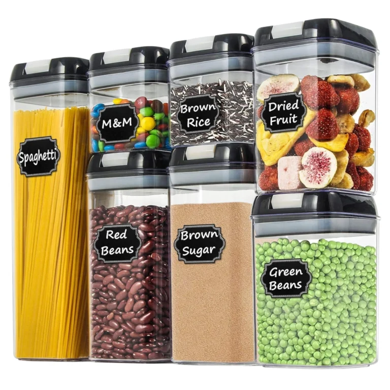 Set de 7 Contenedores Herméticos de Acrílico para Cocina