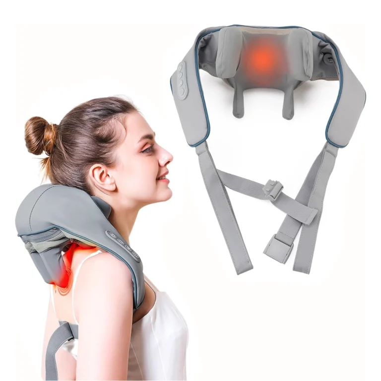 Masajeador Eléctrico para Cuello, Espalda y Hombros con Carga USB