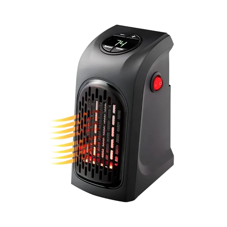 Calefactor Portátil Eléctrico 400W con Control Remoto y Termostato Ajustable