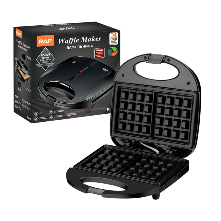 Wafflera Eléctrica RAF R.257H Antiadherente 750W