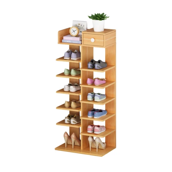 Zapatera de Madera Armable Multifuncional