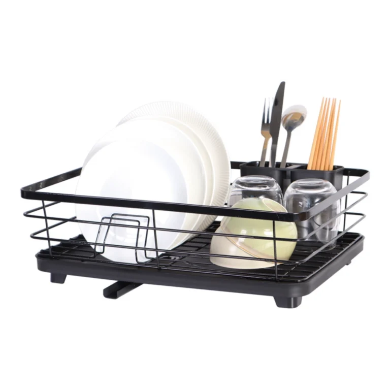 Escurridor de Platos Negro Compacto