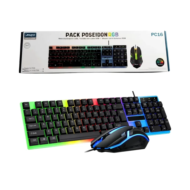 Pack Gamer Poseidon RGB – Teclado + Mouse