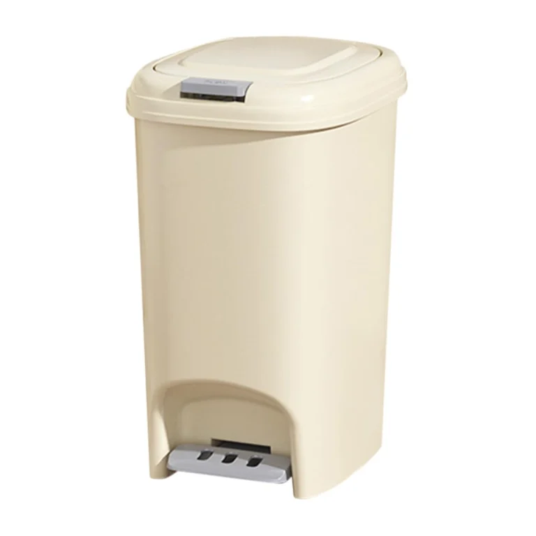 Tacho de Basura Crema con Pedal y Push
