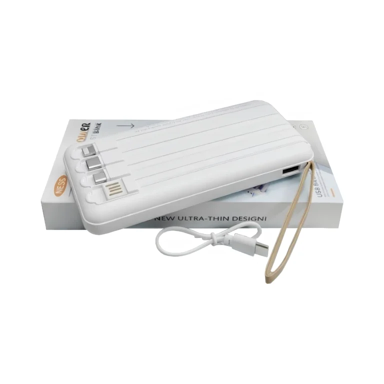 Cargador Portátil Power Bank con Cables Integrados
