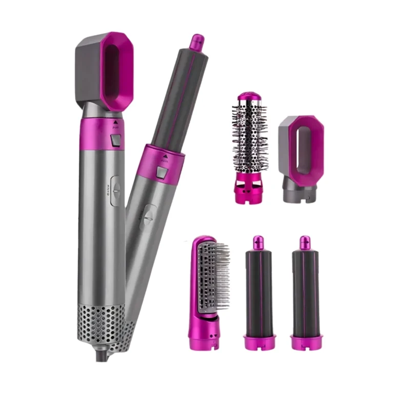 CEPILLO SECADOR 5 EN 1 PARA CABELLO CON 5 CABEZALES INTERCAMBIABLES
