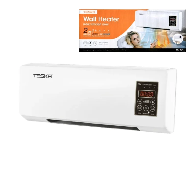 Calefactor de Pared Frío y Caliente 1800W con Control Remoto