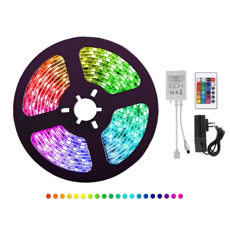 Cinta LED RGB Multicolor de 5 Metros con Control Remoto